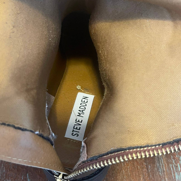 Steve Madden Women's Pascal Leather Boots Sz 8.5 - Picture 6 of 10